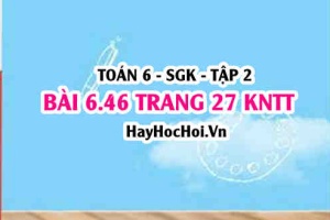 Bài 6.46 trang 27 Toán 6 Tập 2 Kết nối tri thức